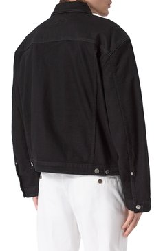 Мужская джинсовая куртка DSQUARED2 черного цвета, арт. S79AM0078/S30564 | Фото 4 (Рукава: Длинные; Материал сплава: Проставлено; Драгоценные камни: Проставлено; Длина (верхняя одежда): Короткие; Материал внешний: Деним, Хлопок; Кросс-КТ: Деним, Легкие; Стили: Кэжуэл)
