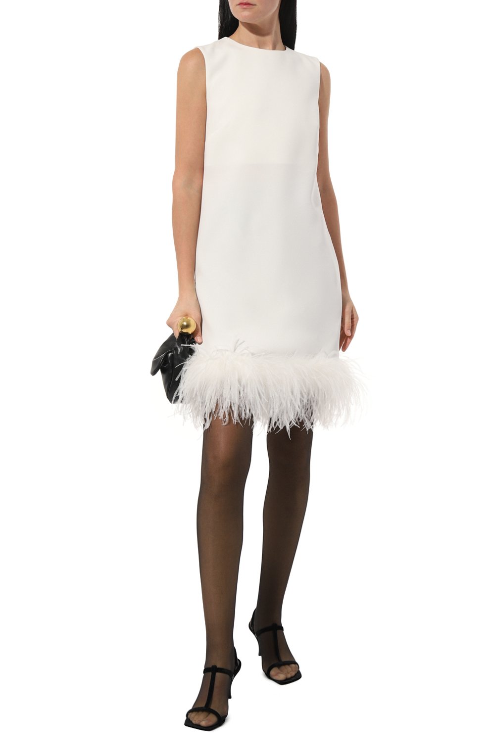 Платье с отделкой перьями P.A.R.O.S.H., арт. PIC0-D725237P, фото 2