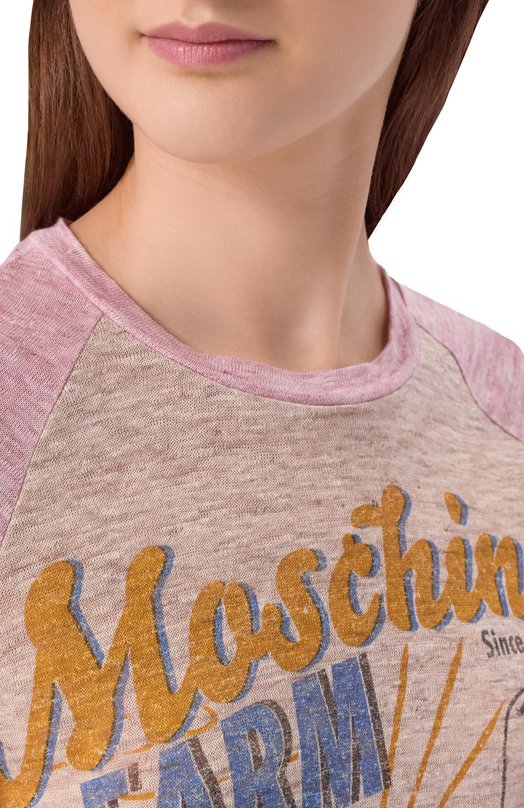 Льняной пуловер Moschino A1202/0443 Разноцветный  A1202/0443 Фото 5