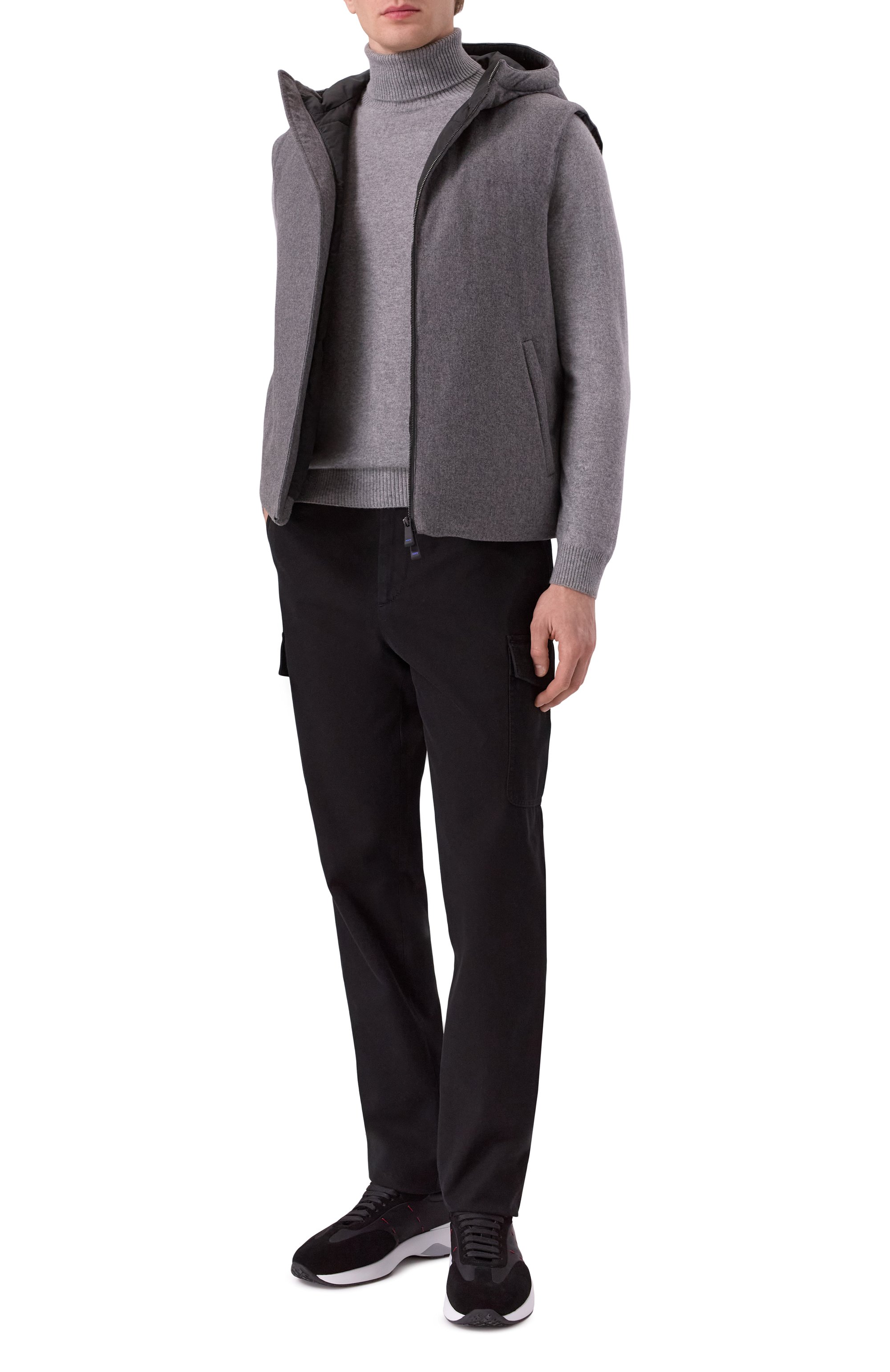 Комбинированные кроссовки KITON, арт. USSA374N0133302, фото 2