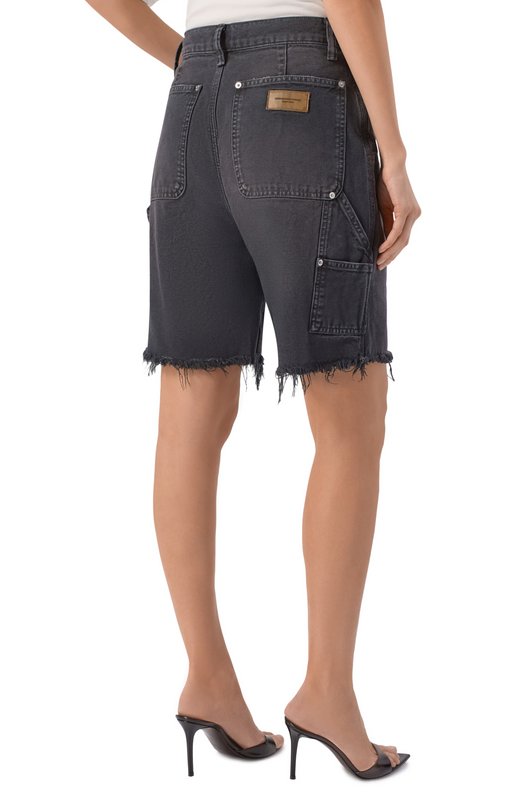 Джинсовые шорты Carpenter Alexander Wang 4DC2264160 Чёрный  4DC2264160 Фото 4