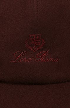 Мужская кашемировая бейсболка LORO PIANA бордового цвета, арт. FAF8520 | Фото 3 (Материал: Кашемир, Шерсть, Текстиль; Статус проверки: Проверена категория, Проверено; Материал сплава: Проставлено, Проверено; Нос: Не проставлено)