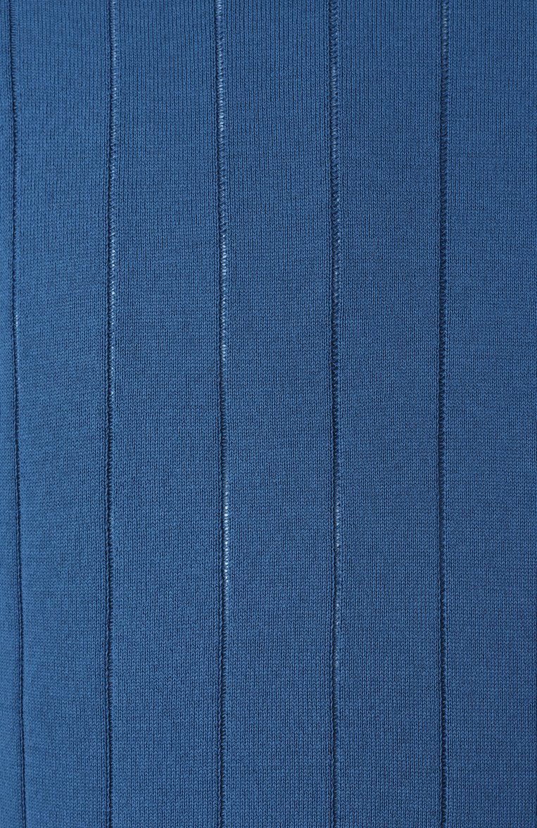 Мужской хлопковый джемпер CORNELIANI синего цвета, арт. 25M513-2525153 | Фото 6 (Рукава: Длинные; Материал сплава: Проставлено; Драгоценные камни: Проставлено; Длина (для топов): Стандартные; Принт: Без принта; Вырез: Круглый; Стили: Кэжуэл; Мужское Кросс-КТ: Джемперы; Материал внешний: Хлопок)