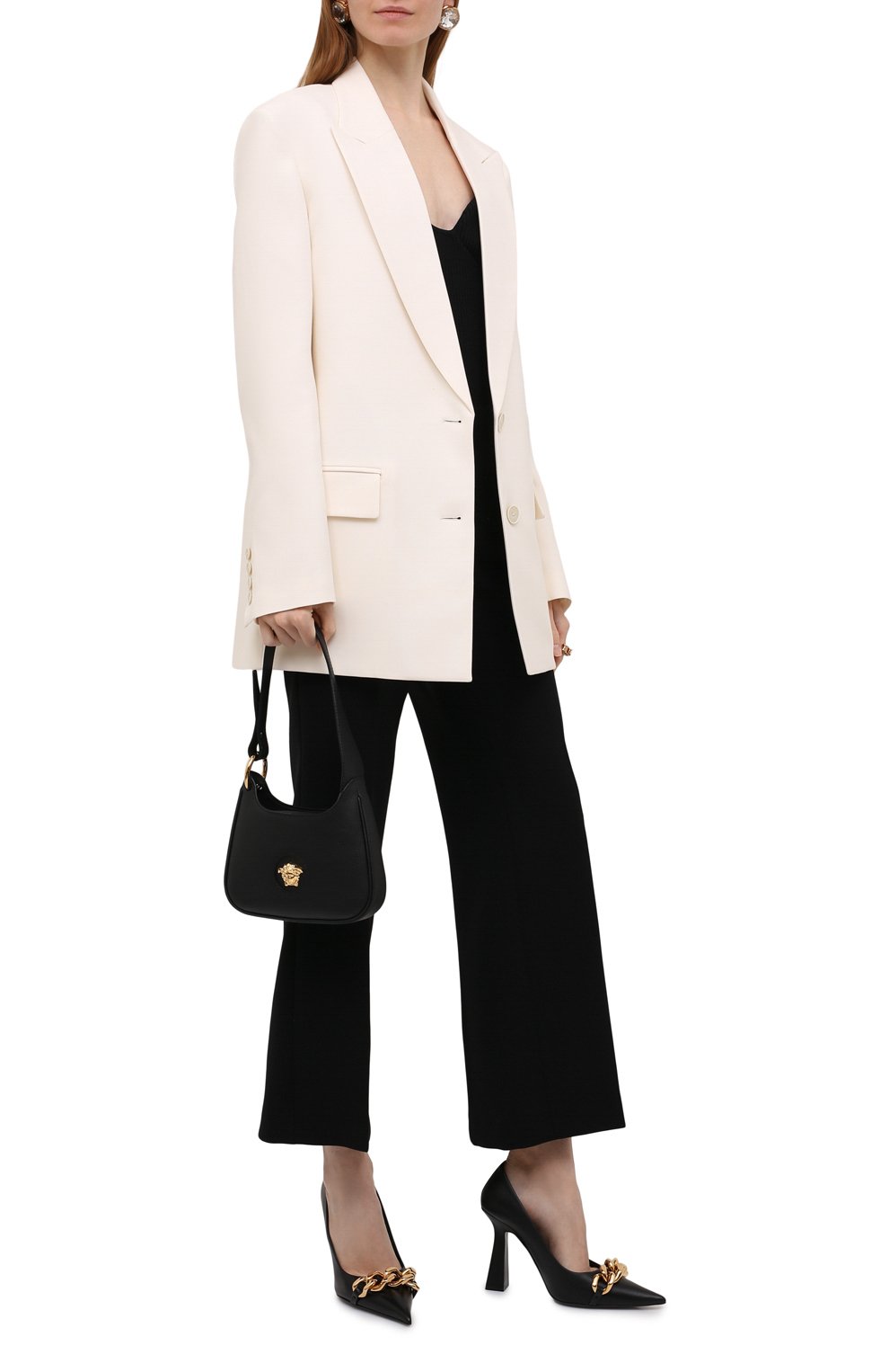 Кожаные туфли medusa chain VERSACE, арт. 1003733/DVT2P, фото 2