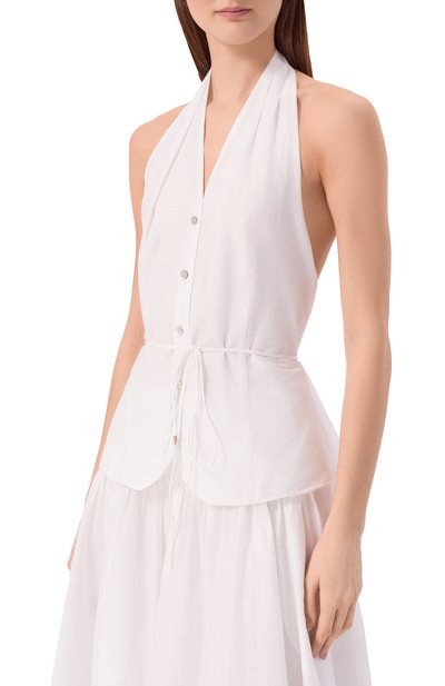 Топ из хлопка и шелка 12 STOREEZ, арт. 137107, фото 3