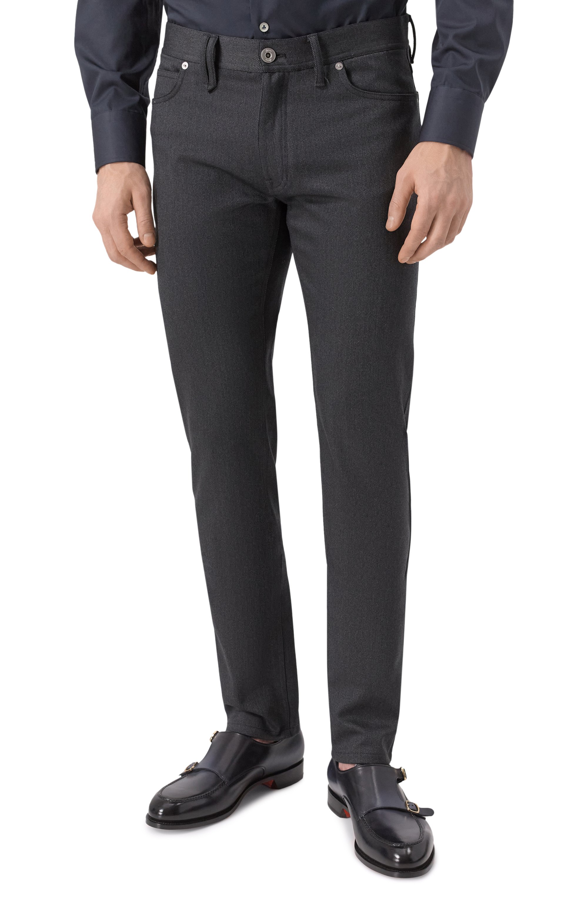 Брюки из шерсти и хлопка BRIONI, арт. SPYB0L/01A4N, фото 3