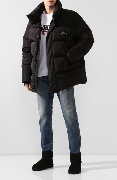 Замшевые сапоги classic mini UGG, арт. 1002072_BLK, фото 2