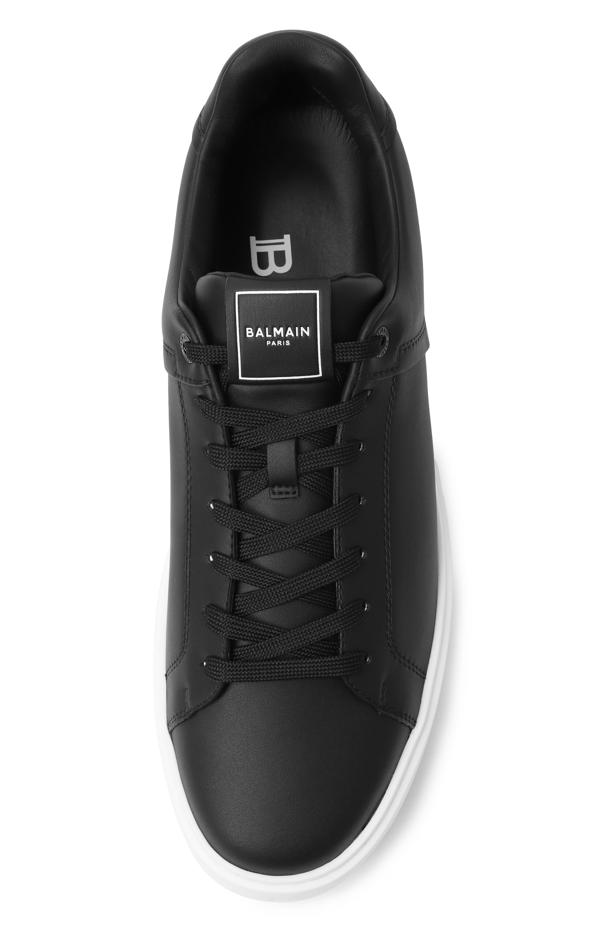 Кожаные кеды b-court BALMAIN, арт. GM1VI288/LVTR, фото 6