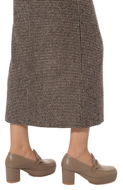 Кожаные туфли AKHMADULLINA темно-бежевого цвета по цене 99900 руб., арт. 1225.8S811/LE102, фото 3 Кожаные туфли AKHMADULLINA, арт. 1225.8S811/LE102, фото 3