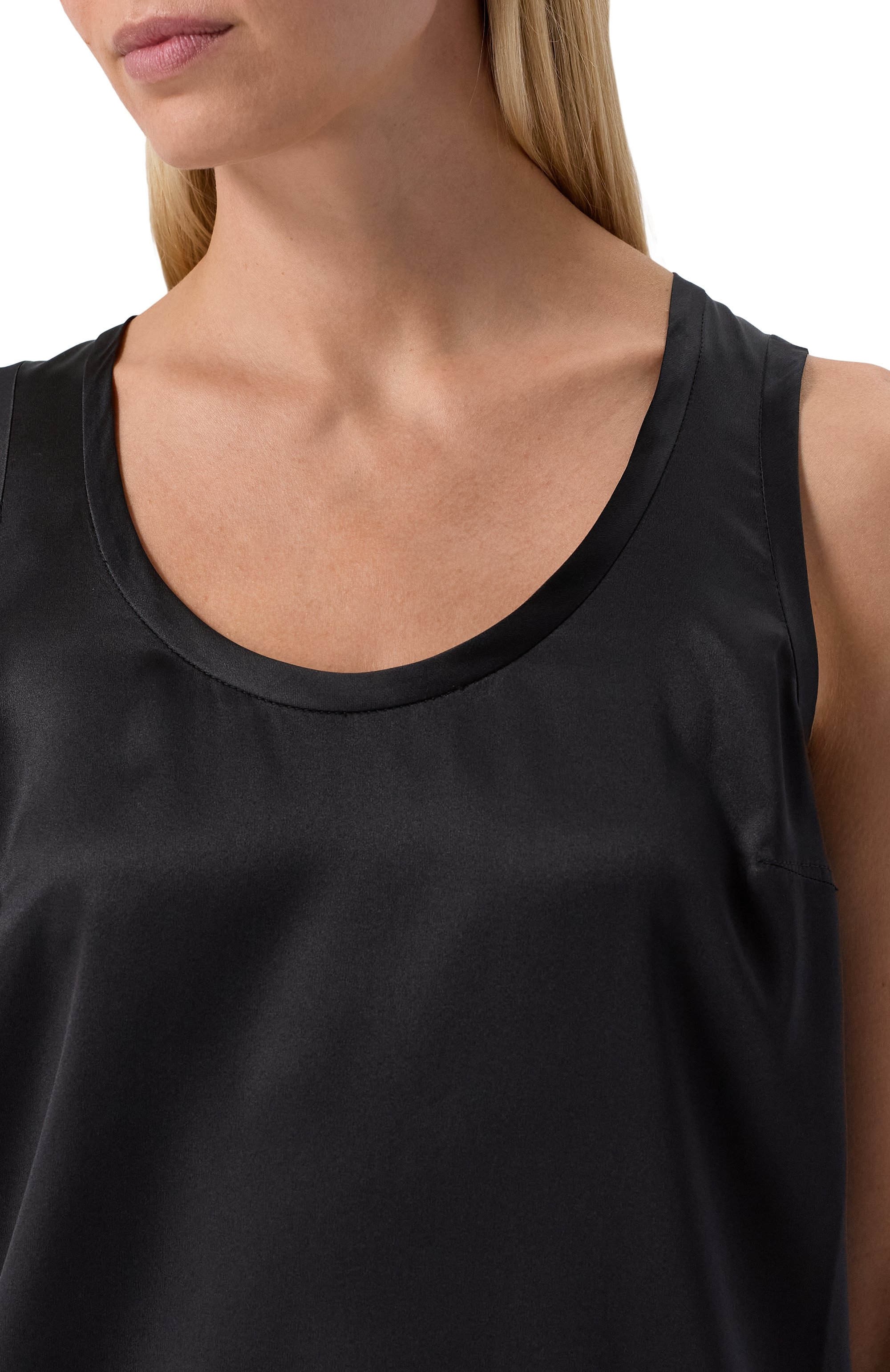 Атласный топ BRUNELLO CUCINELLI, арт. MPC59E0600, фото 5