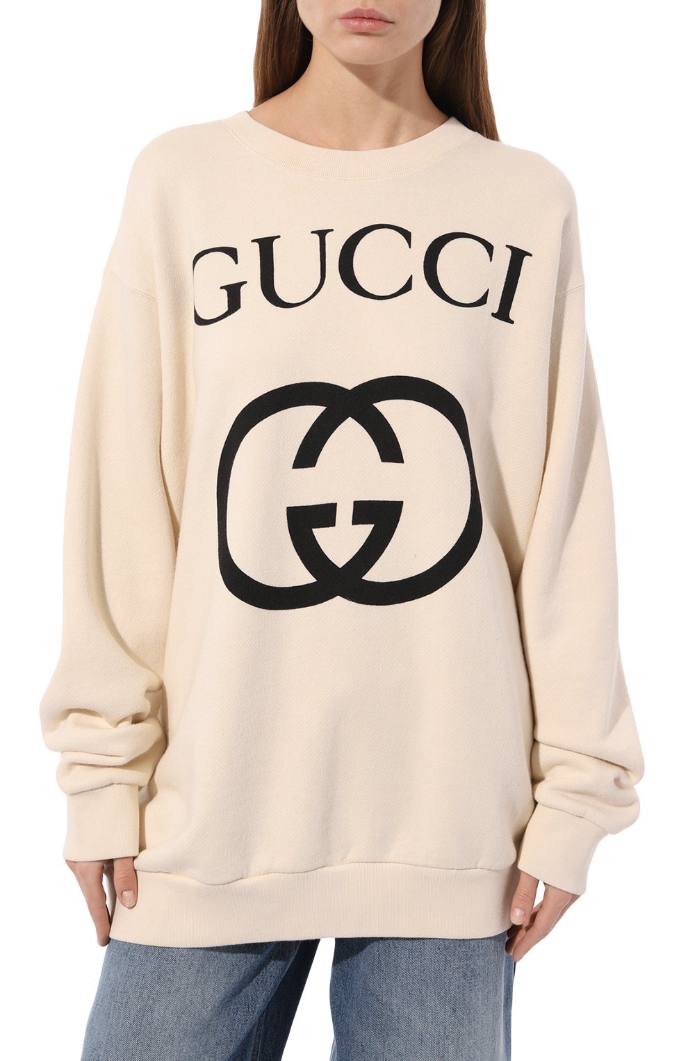Хлопковый свитшот GUCCI, арт. 469250 X3Q25, фото 3
