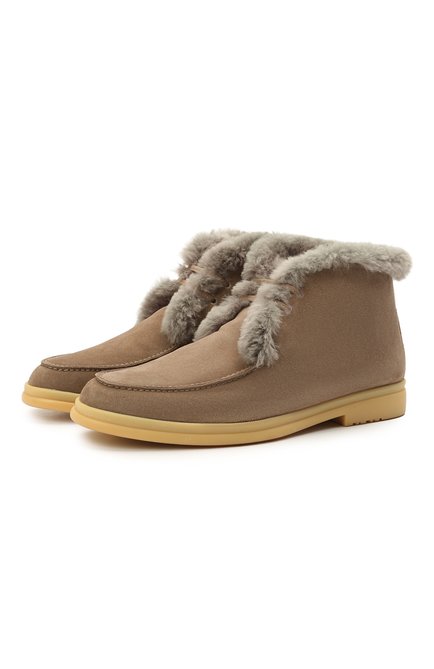 Мужские замшевые ботинки walk and walk LORO PIANA, арт. FAE5014