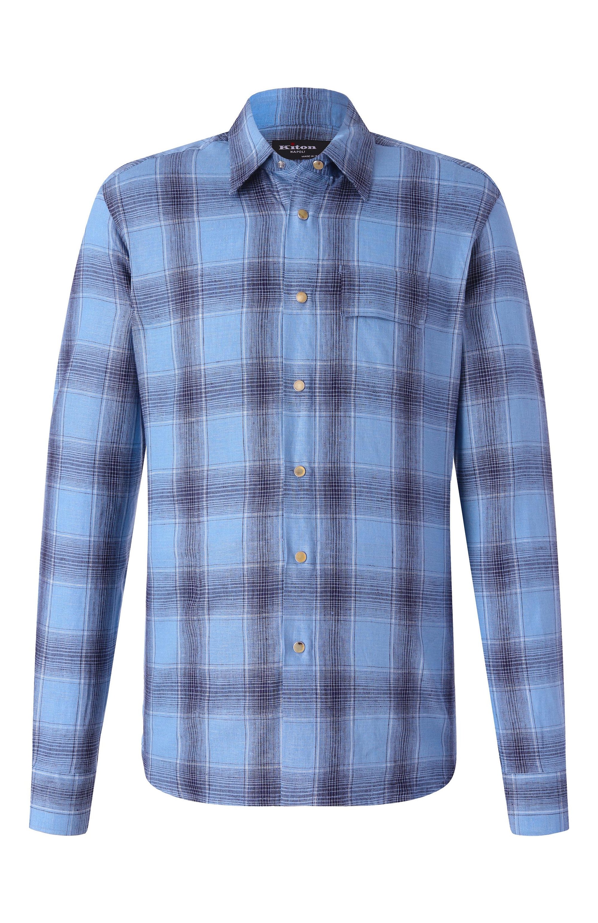 Льняная рубашка KITON, арт. UMCBUBAH0926401_5XL-8XL, фото 1