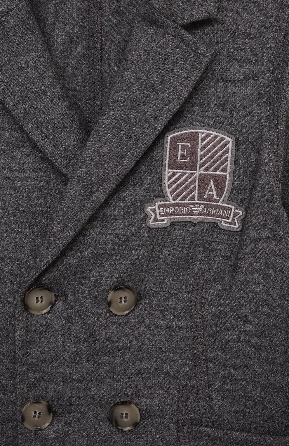 Пиджак EMPORIO ARMANI серого цвета по цене 39900 руб., арт. 6D4GJ3/4N90Z, фото 3 Пиджак EMPORIO ARMANI, арт. 6D4GJ3/4N90Z, фото 3