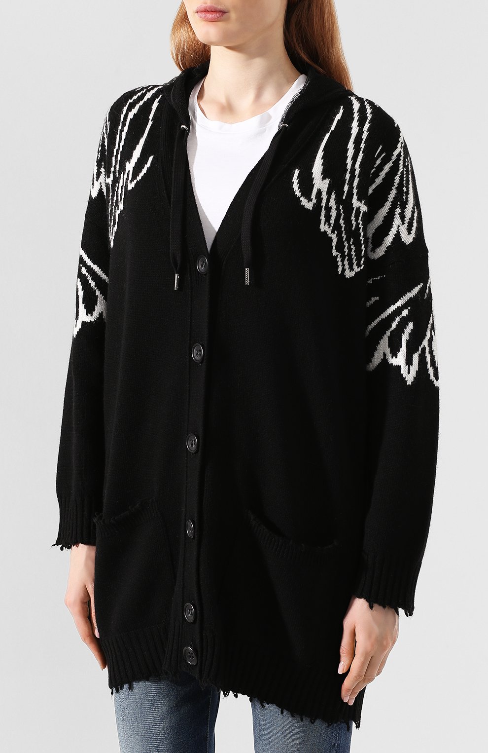 Кардиган из смеси шерсти и вискозы REDVALENTINO, арт. SR3KAA21/4D2, фото 3