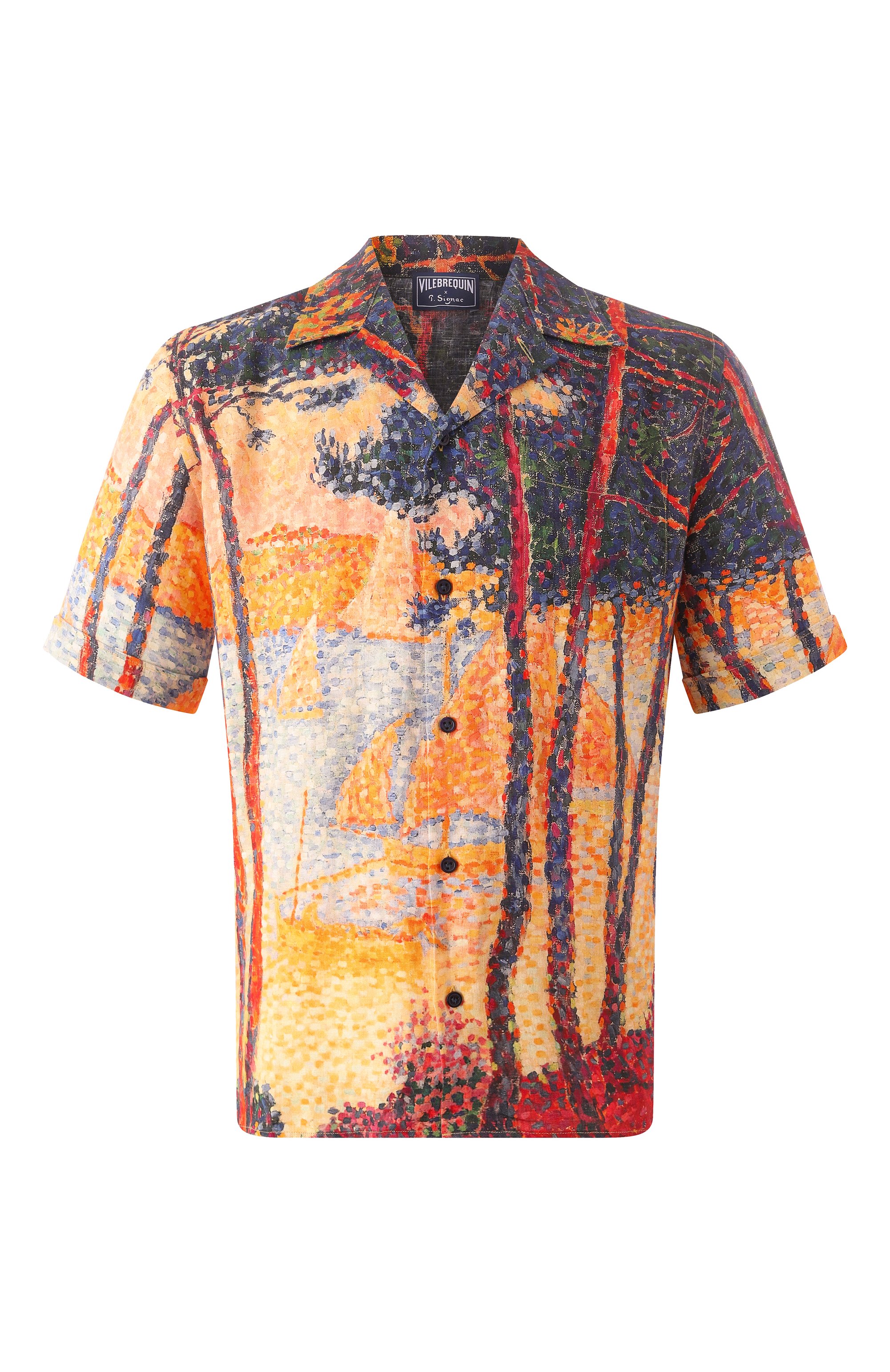 Льняная рубашка vilebrequin x paul signac VILEBREQUIN, арт. CHELLY/AU266, фото 1