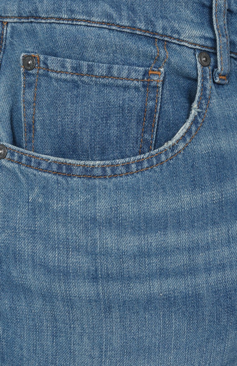 Мужские джинсы straight 7 FOR ALL MANKIND синего цвета, арт. 7T121U03 | Фото 6 (Материал внешний: Хлопок, Лен, Деним; Длина (брюки, джинсы): Стандартные; Детали: Делаве; Стили: Повседневный; Кросс-КТ: Деним; Силуэт М (брюки): Прямые; Автоматизация состава: Проставлено; Автоматизация ТО: Проставлено)