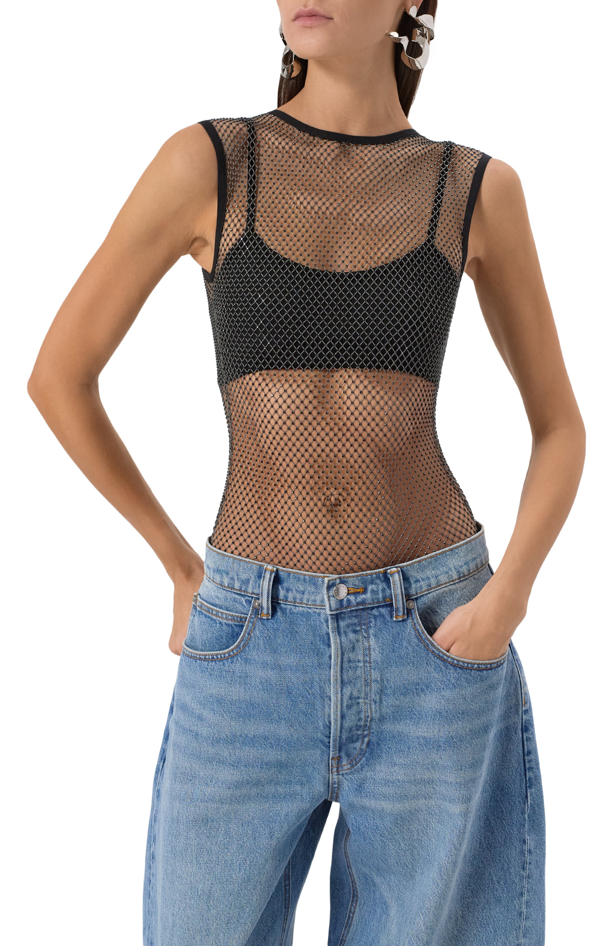 Боди с отделкой стразами CHAPURIN, арт. BD/20427/28882-М, фото 3