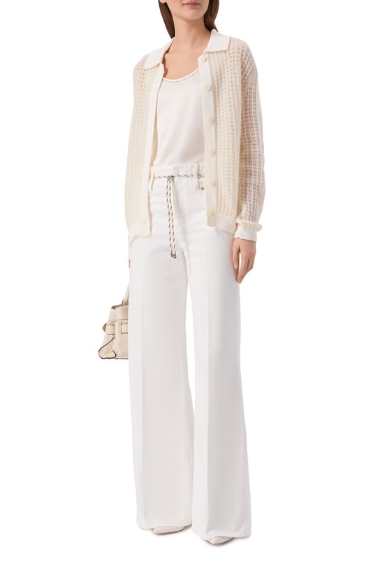 Шерстяной кардиган Dorothee Schumacher 416202 Кремовый  416202 Фото 2