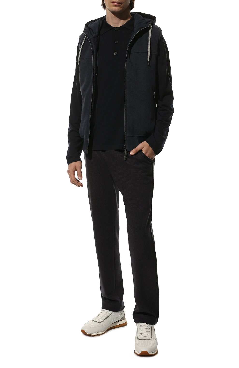 Брюки из хлопка и вискозы CAPOBIANCO, арт. 13M736.PD00., фото 2