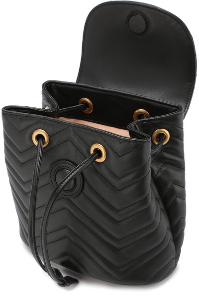 Рюкзак gg marmont GUCCI черного цвета по цене 192500 руб., арт. 528129/DRW4T, фото 4 Рюкзак gg marmont GUCCI, арт. 528129/DRW4T, фото 4