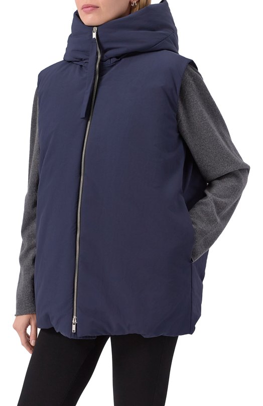 Пуховый жилет Jil Sander J40AF0012-J70008 Синий  J40AF0012-J70008 Фото 3