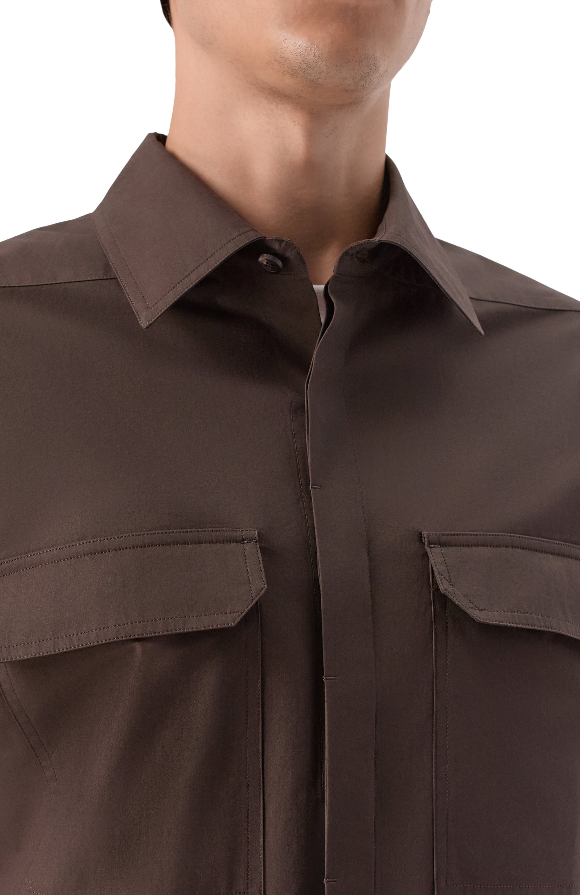 Хлопковая рубашка RICK OWENS, арт. RU01F2291/P, фото 5