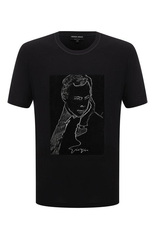 Футболка из вискозы Giorgio Armani GM000237/AF12403 Синий GM000237/AF12403