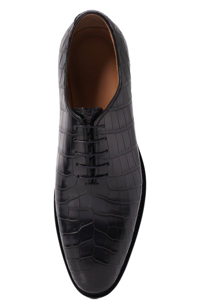 Оксфорды из кожи крокодила KITON, арт. USSA097N00102, фото 5
