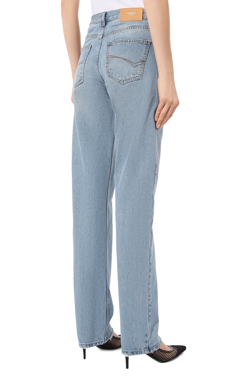 Джинсы MAINLESS голубого цвета по цене 31900 руб., арт. J23-02-10-BL, фото 4 Джинсы MAINLESS, арт. J23-02-10-BL, фото 4