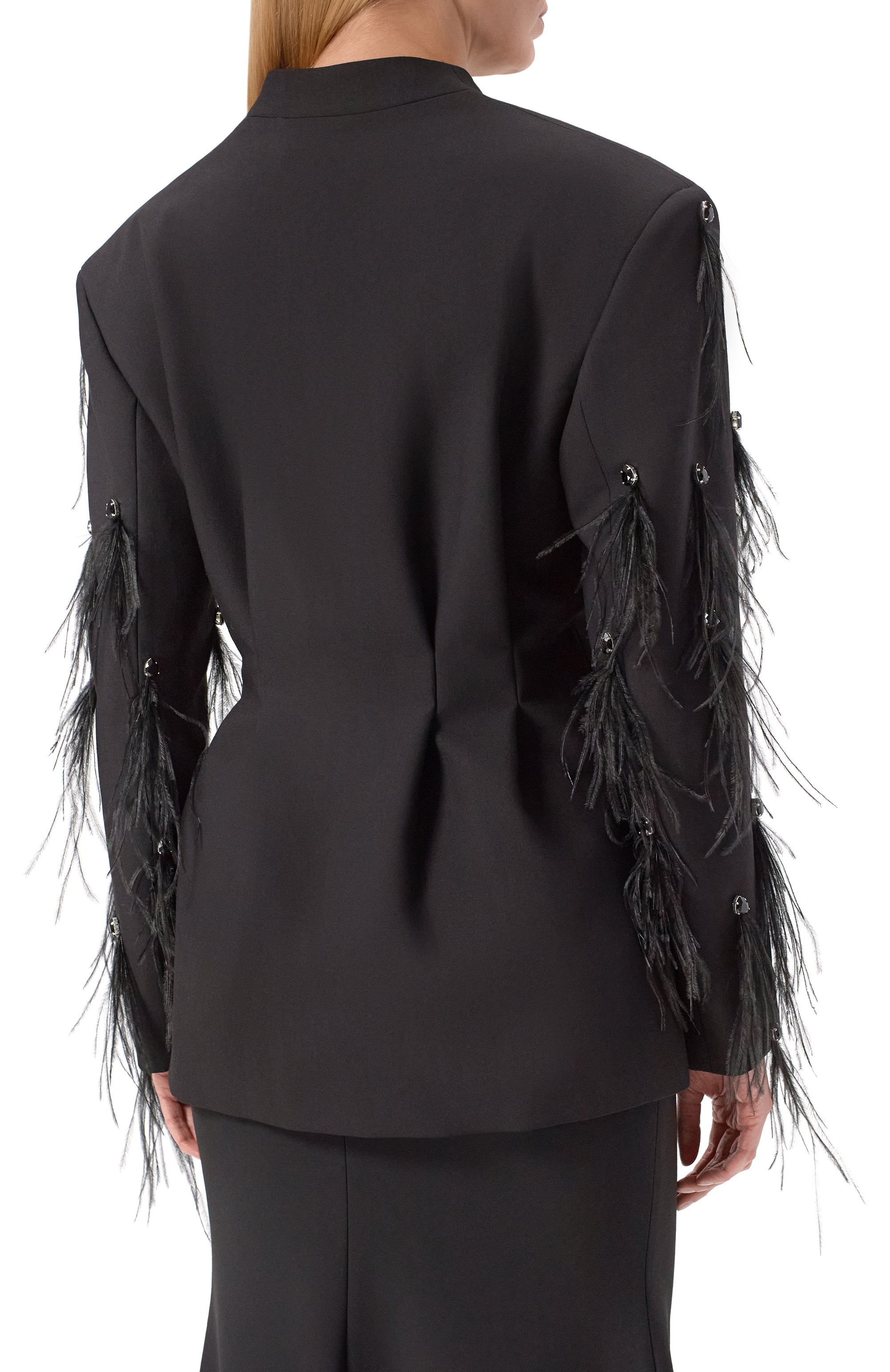 Жакет с отделкой стразами и перьями LEFFERS, арт. 4.52.45.15.01, фото 4