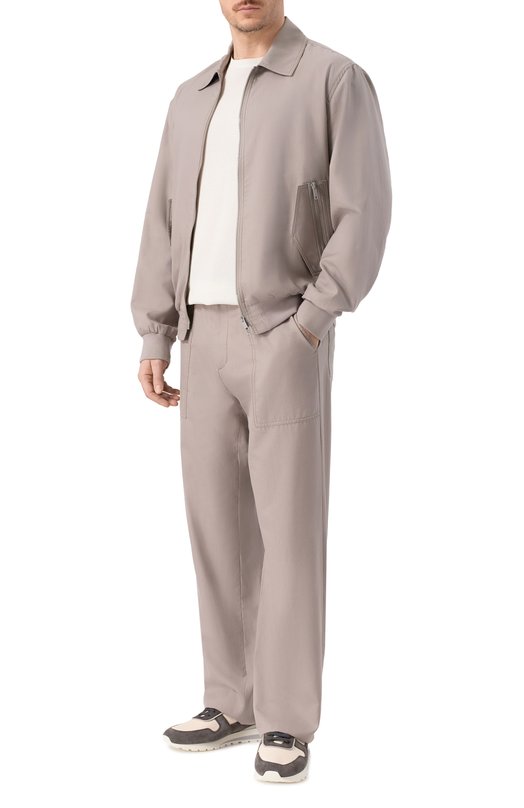 Бомбер из хлопка и шелка MVST 25E/X1P/0/0031/0207 Бежевый  25E/X1P/0/0031/0207 Фото 2