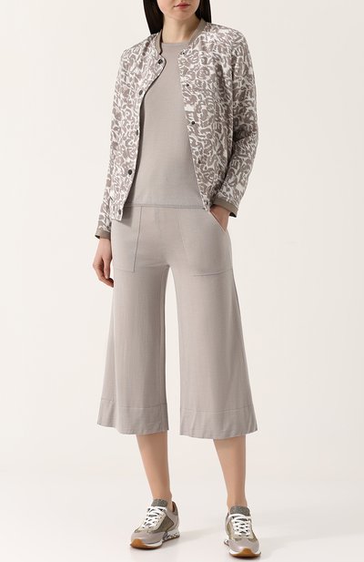 Шелковый жакет с воротником-стойкой и принтом MAX AND MOI, арт. E18PLAZZAPRINT, фото 2