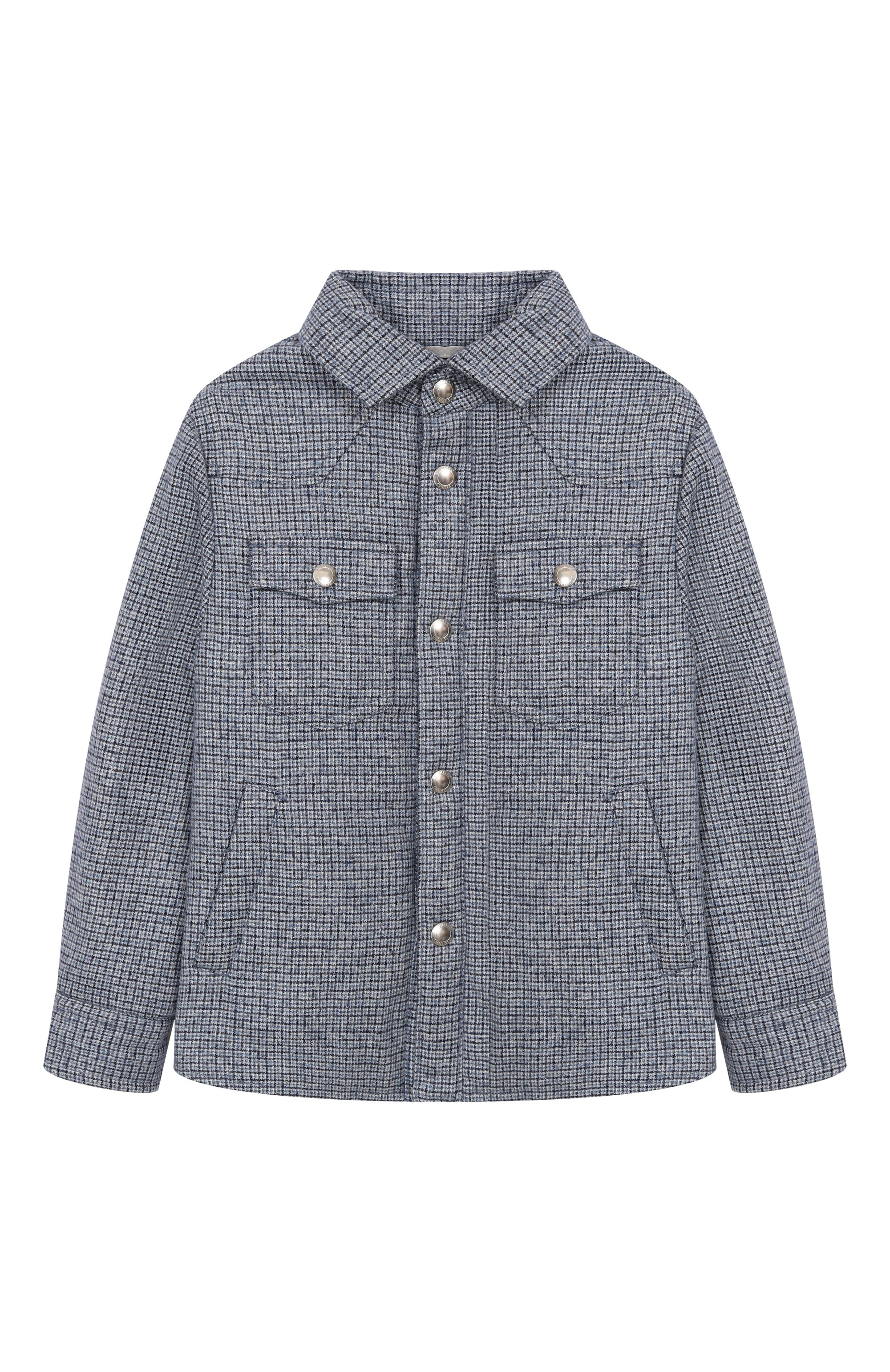 Утепленная куртка-рубашка из шелка и шерсти BRUNELLO CUCINELLI, арт. BV4010109A, фото 1