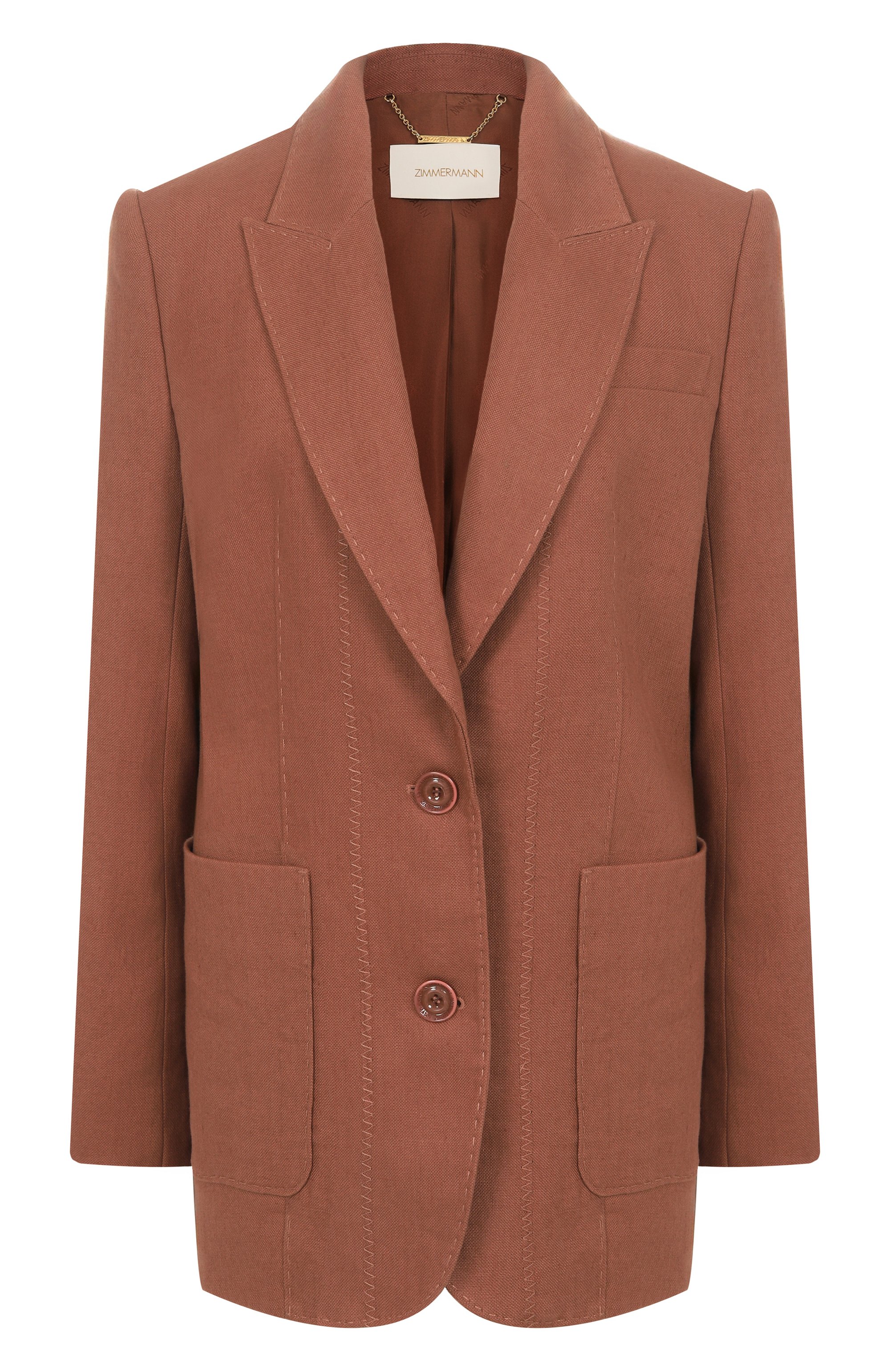 Льняной жакет ZIMMERMANN, арт. 2989JS251, фото 1
