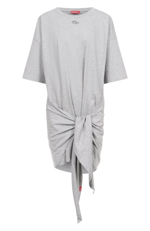 Хлопковое платье Diesel A19232/0NIAX Серый A19232/0NIAX