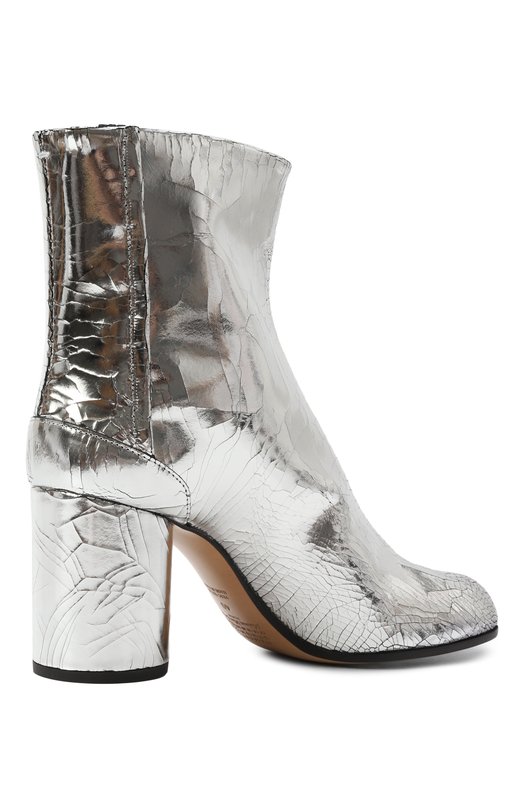 Кожаные ботильоны Tabi Maison Margiela S58WU0260/P5016 Серебряный  S58WU0260/P5016 Фото 5