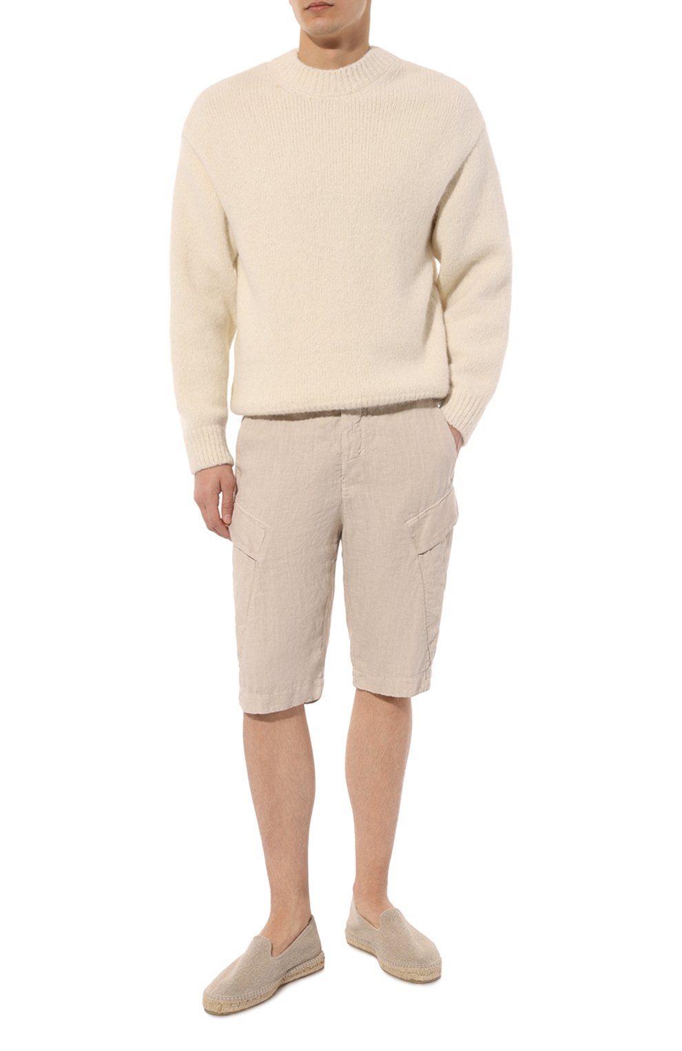 Текстильные эспадрильи MANEBI бежевого цвета по цене 17150 руб., арт. 0 7.1 C0, фото 2 Текстильные эспадрильи MANEBI, арт. 0 7.1 C0, фото 2