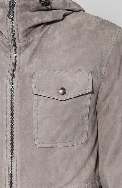 Кожаная куртка на молнии с капюшоном BOTTEGA VENETA, арт. 513685/VEPN0, фото 5