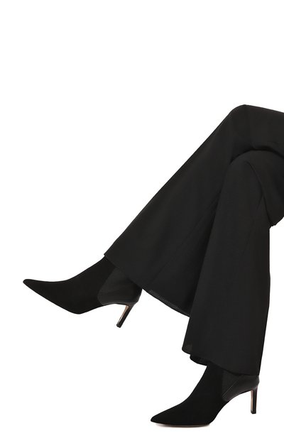 Замшевые ботильоны BOSS черного цвета по цене 34550 руб., арт. 50523359, фото 3 Замшевые ботильоны BOSS, арт. 50523359, фото 3