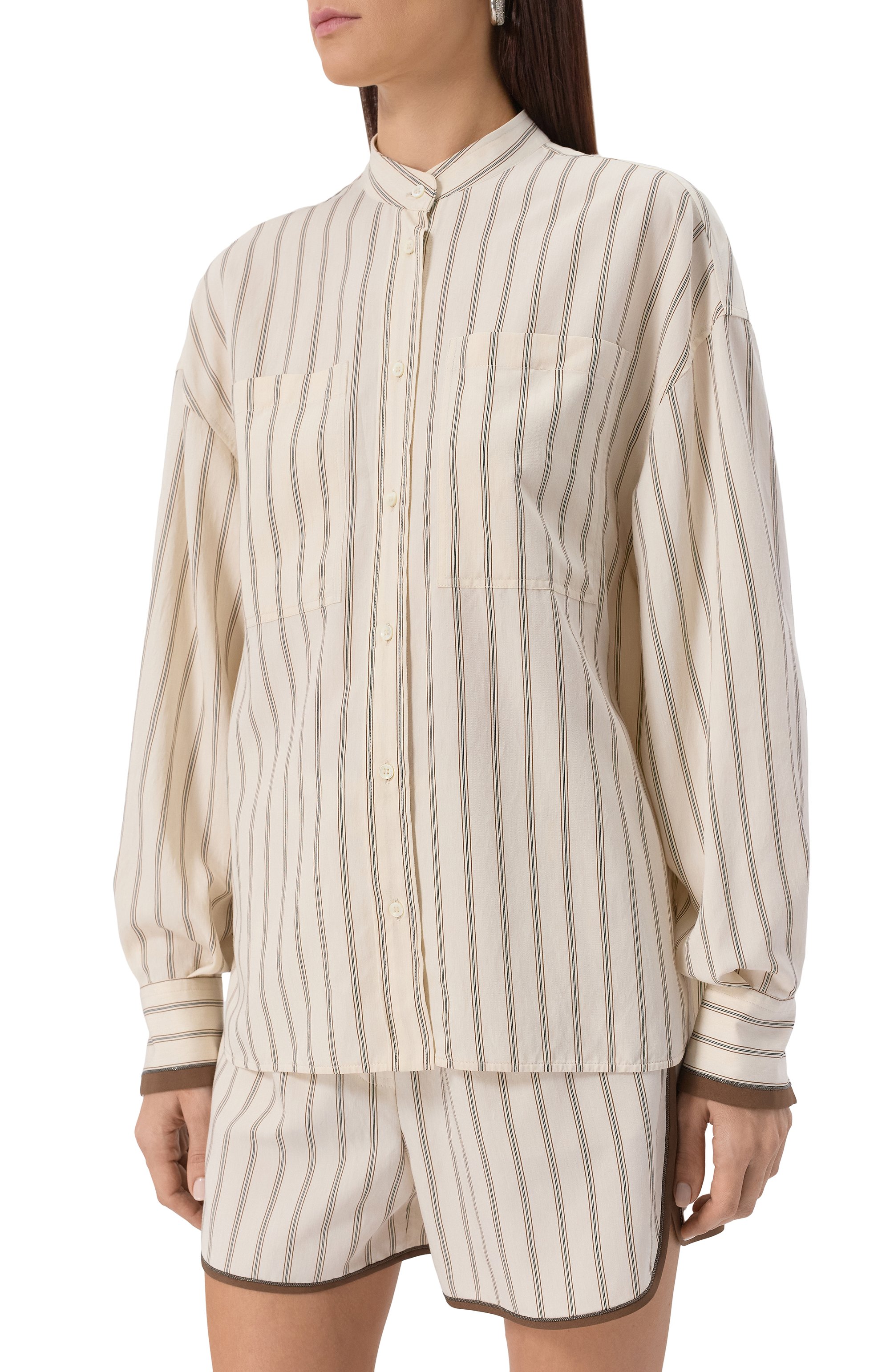 Рубашка из вискозы BRUNELLO CUCINELLI, арт. MH769RD626, фото 3