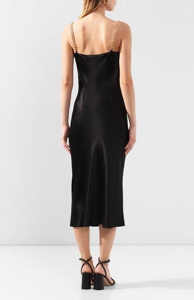 Шелковое платье OLIVIA VON HALLE черного цвета по цене 39950 руб., арт. SS2066/SS2065, фото 4 Шелковое платье OLIVIA VON HALLE, арт. SS2066/SS2065, фото 4
