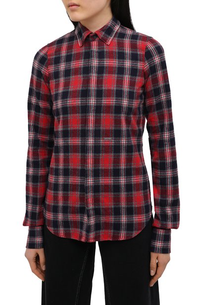 Хлопковая рубашка DSQUARED2 разноцветного цвета по цене 58400 руб., арт. S72DL0655/S53167, фото 3 Хлопковая рубашка DSQUARED2, арт. S72DL0655/S53167, фото 3