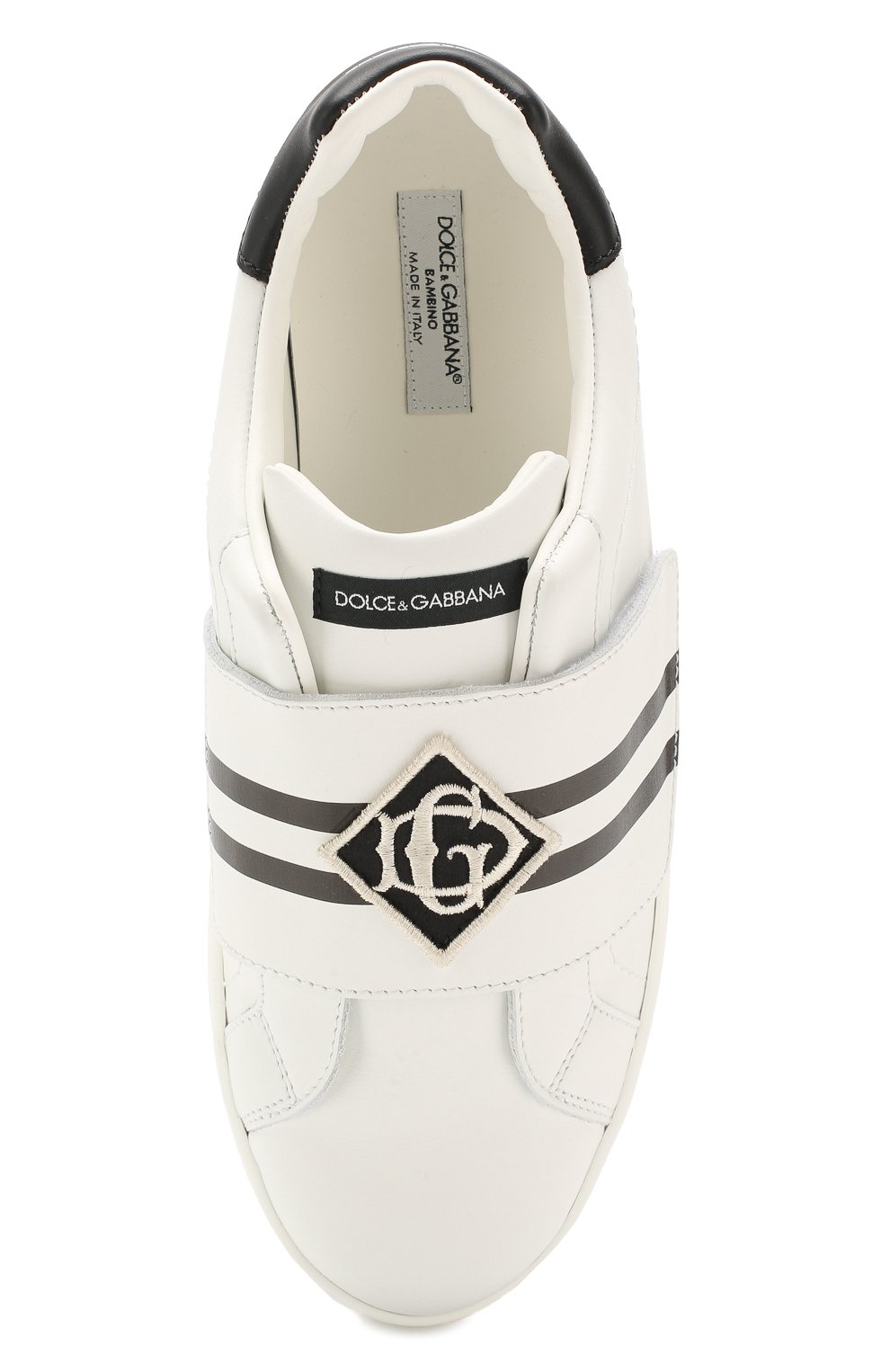 Кожаные кеды portofino DOLCE & GABBANA, арт. DA0770/AV540/37-39, фото 4