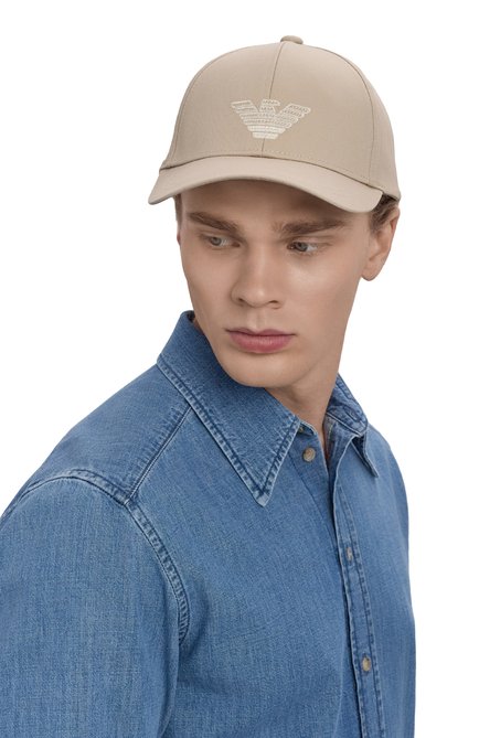 Мужская хлопковая бейсболка EMPORIO ARMANI, арт. EX000005/AF12610