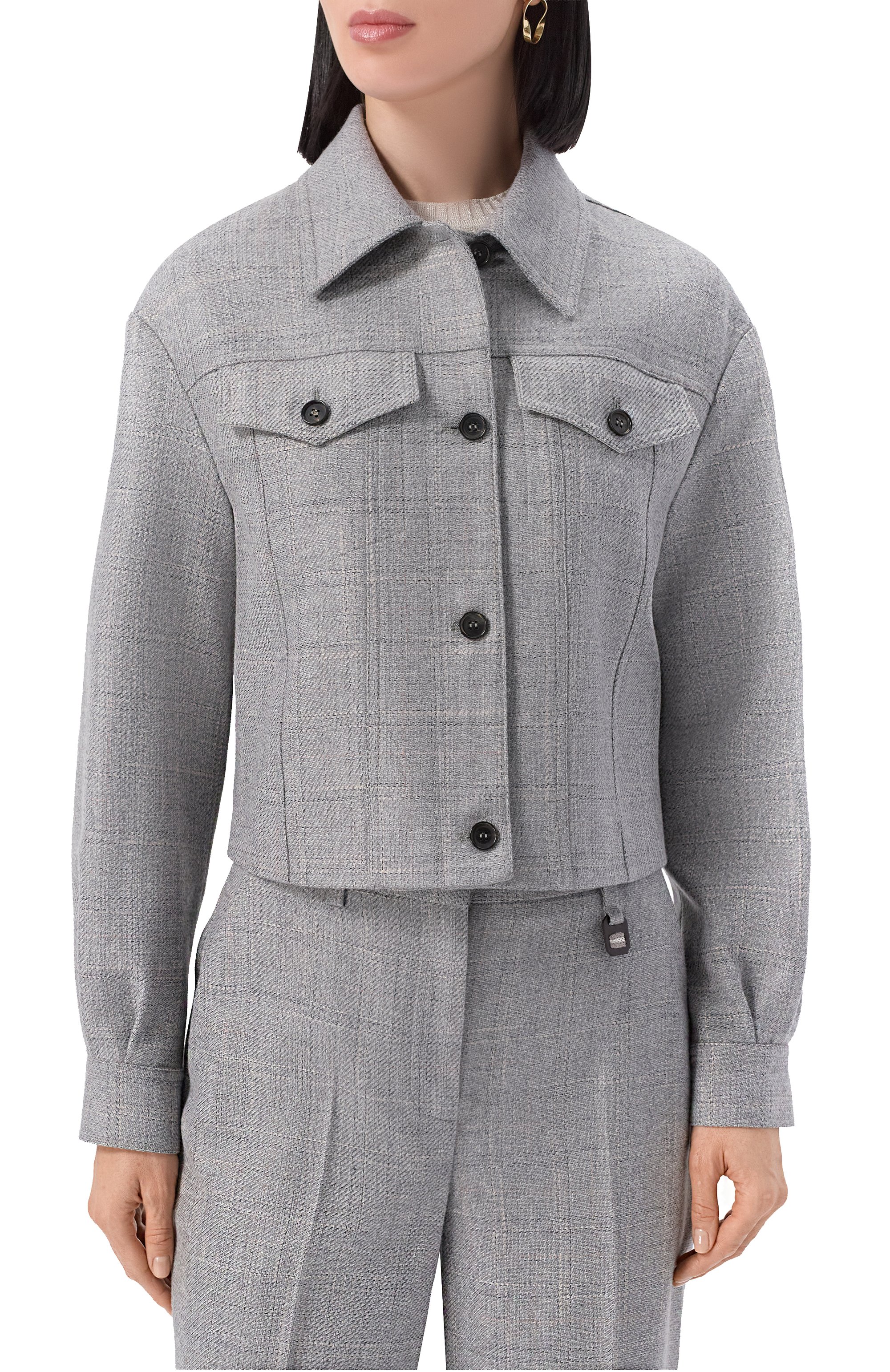 Жакет из шерсти и вискозы LORENA ANTONIAZZI, арт. GA43A/5024, фото 3