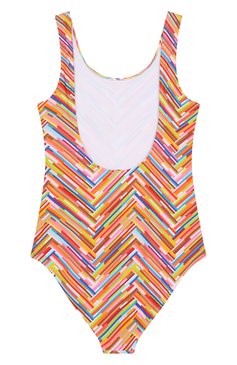 Детского слитный купальник MISSONI разноцветного цвета, арт. MWCA49/Z2891/12-16 | Фото 2 (Нос: Не проставлено; Девочки Кросс-КТ: Купальники-пляж; Принт: С принтом; Материал внешний: Синтетический материал; Ростовка одежда: 12 лет | 152 см, 13 - 15 лет | 158 см)