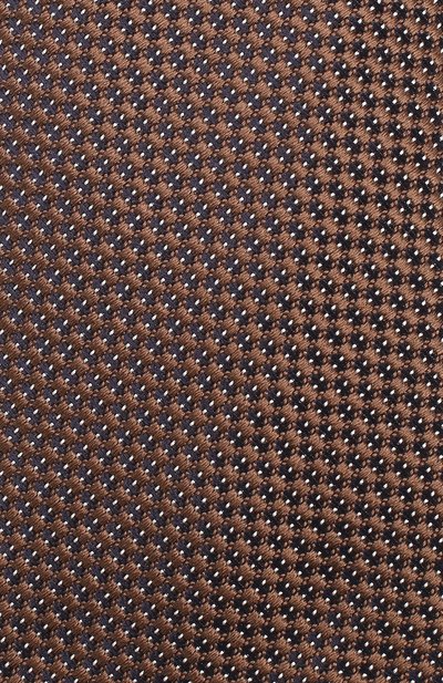 Шелковый галстук CORNELIANI коричневого цвета по цене 11050 руб., арт. 85U302-0120321/00, фото 3 Шелковый галстук CORNELIANI, арт. 85U302-0120321/00, фото 3