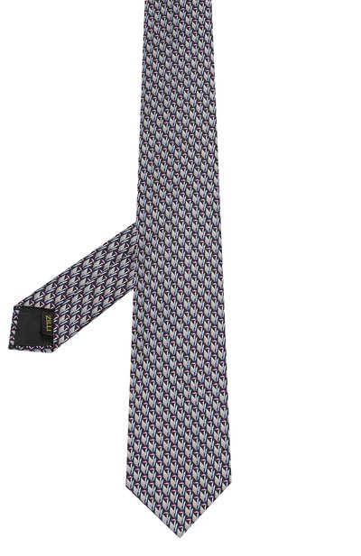 Шелковый галстук ZILLI серого цвета по цене 25800 руб., арт. 50224/TIES, фото 2 Шелковый галстук ZILLI, арт. 50224/TIES, фото 2