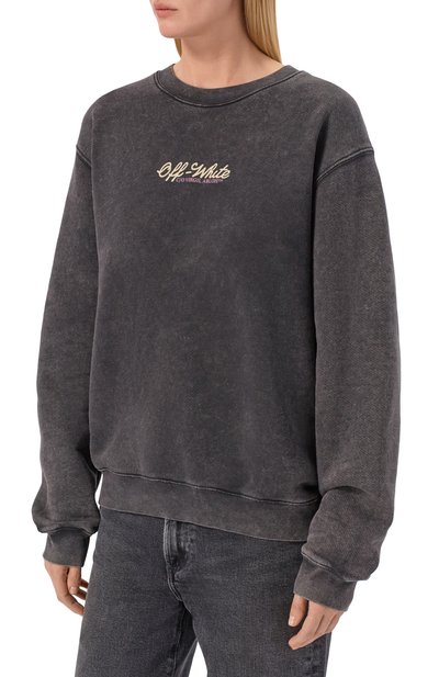 Хлопковый свитшот OFF-WHITE, арт. 0WBA055S26FLE005, фото 3